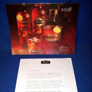Vintage COLLECTIBLE 2008 OLD FORESTER 1870 SOCIETY  CALENDAR